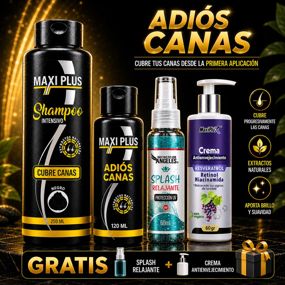 Shampoo Cubre Canas Maxiplus + 2 Obsequios