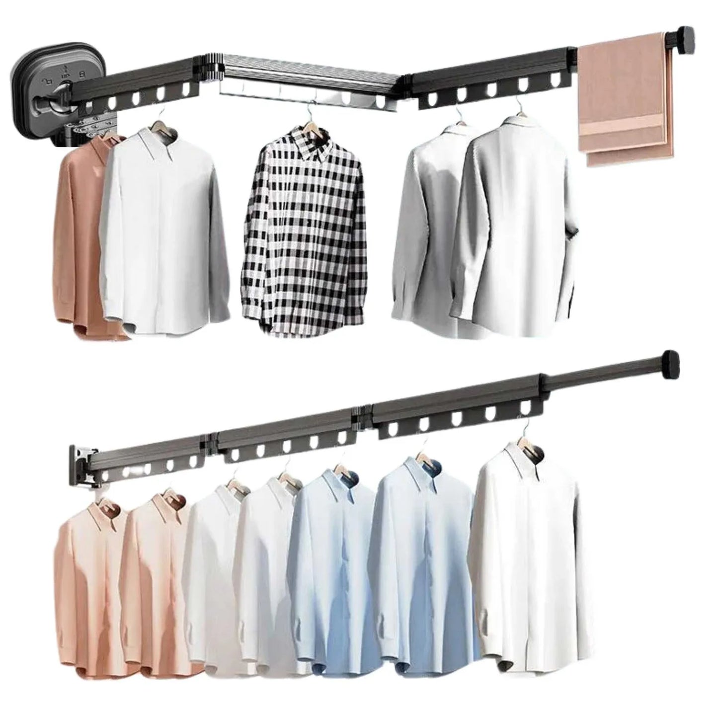 TENDERO DE ROPA PLEGABLE - EXTENDIBLE 3 RAMOS