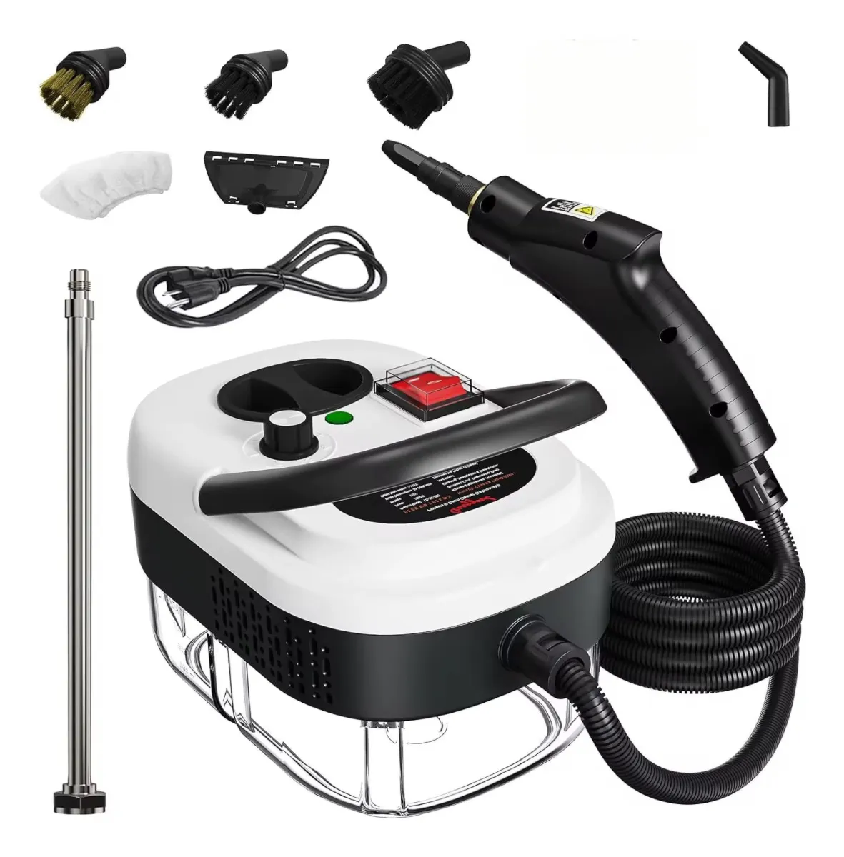 LIMPIADOR A VAPOR MULTIUSOS - 9 ACCESORIOS