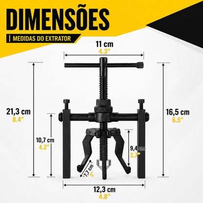 EXTRACTOR DE RODAMIENTOS 3 GARRAS – ACERO TEMPLADO